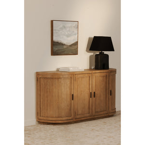 Nicola Sideboard in Reclaimed Pine with Curved Doors