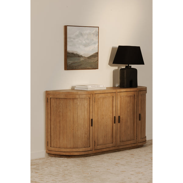 Nicola Sideboard in Reclaimed Pine with Curved Doors