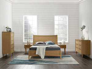 Willow Eastern King Platform Bed, Caramelized