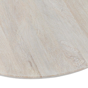 Hera Solid Wood Round Dining Table with Pedestal Base