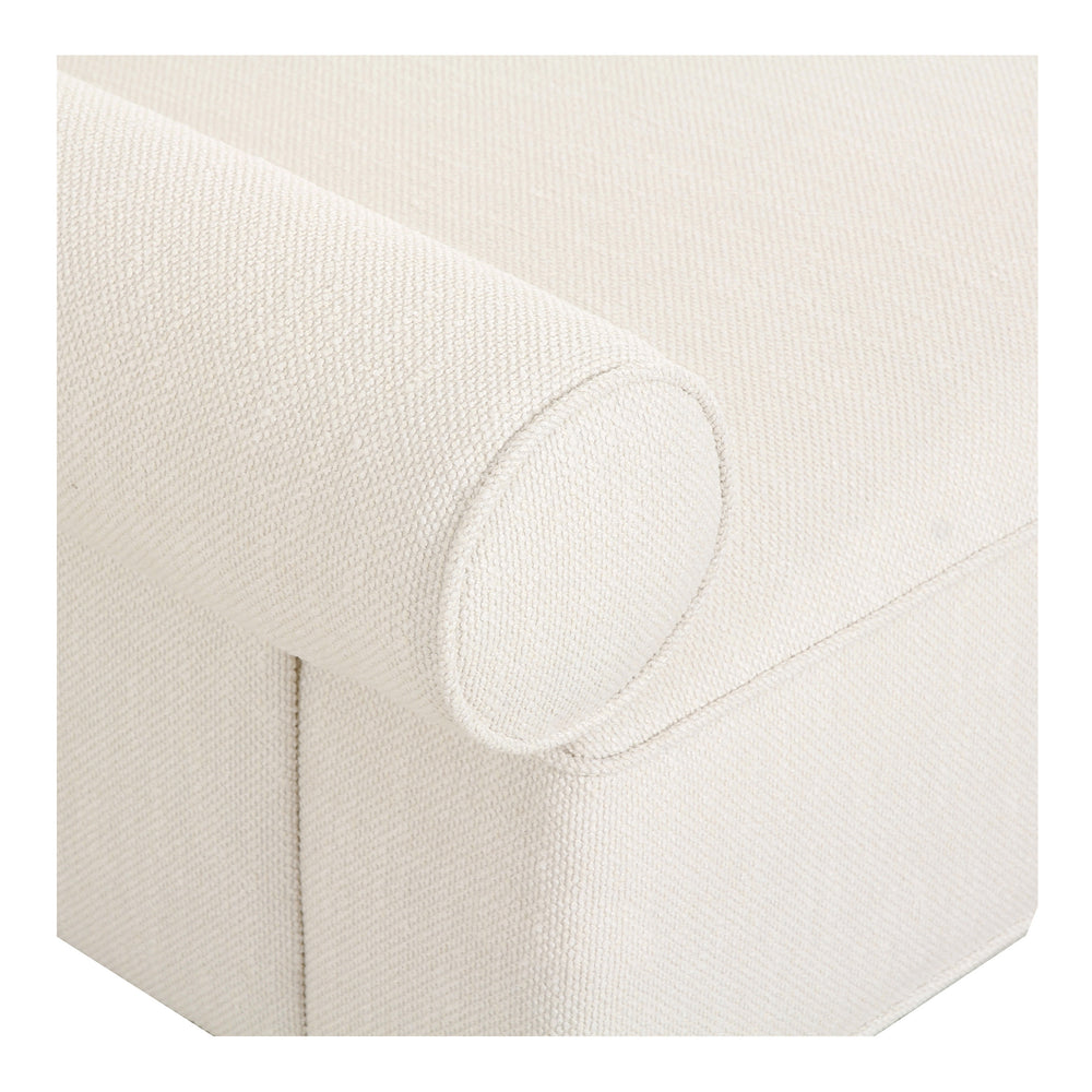 Moe's Rosello Left Arm Facing Chair in White