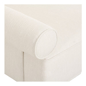Moe's Rosello Left Arm Facing Chair in White
