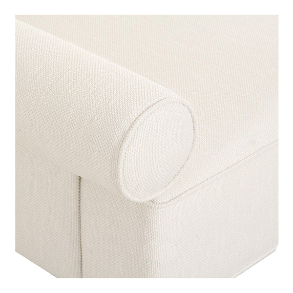 Moe's Rosello Left Arm Facing Chair in White