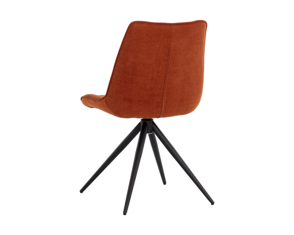 FREYA SWIVEL DINING CHAIR - DANNY RUST