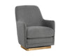 MARCELA SWIVEL LOUNGE CHAIR - BELFAST KOALA GREY