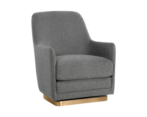MARCELA SWIVEL LOUNGE CHAIR - BELFAST KOALA GREY