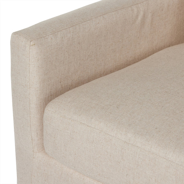 Hampton Slipcover Sofa In 93" In Evere Oatmeal