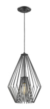 Quintus 1 Light Mini Pendant in Matte Black Finish
