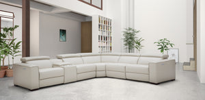 Killian Motion Sectional in Silver Grey