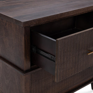 Westlake Solid Wood 2Dwr Nightstand - Kona Brown