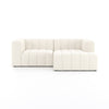 Langham Channeled 2pc Sectional In Raf Ch