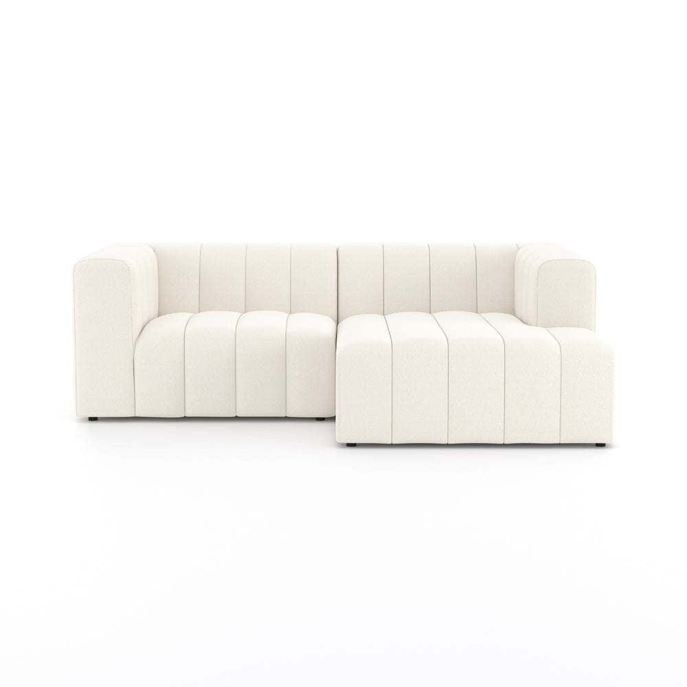 Langham Channeled 2pc Sectional In Raf Ch