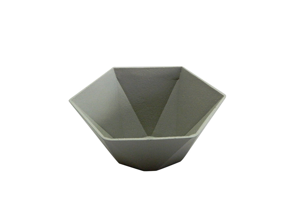 Aluminum Bowl Large Ivory Finish