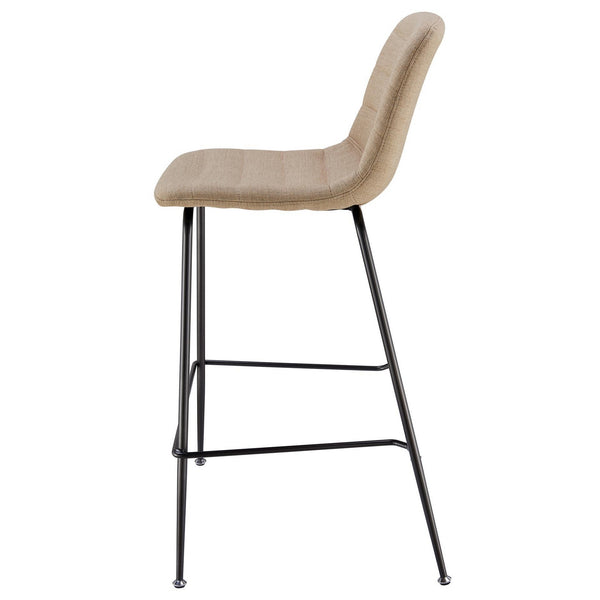 Caleb Fabric Counter Stool In Penta Linen