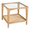 Moe's Harrington Side Table with Cane Shelf