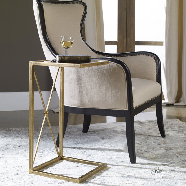 Zafina Gold Side Table