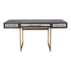 Moe's Mako Desk in Grey with Vegan Leather