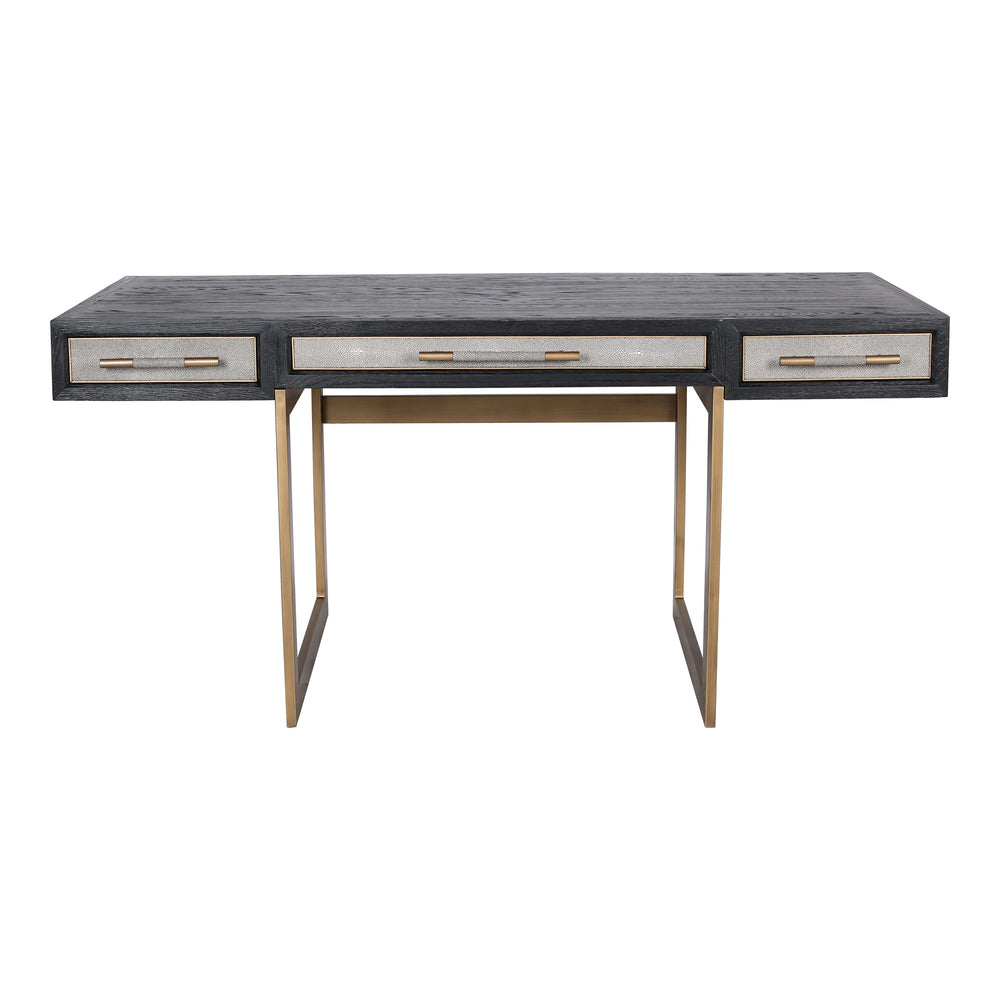 Moe's Mako Desk in Grey with Vegan Leather