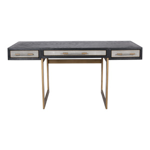 Moe's Mako Desk in Grey with Vegan Leather