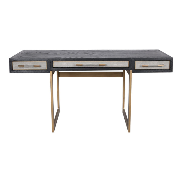 Moe's Mako Desk in Grey with Vegan Leather