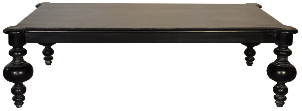 Graff Coffee Table, Hand Rubbed Black