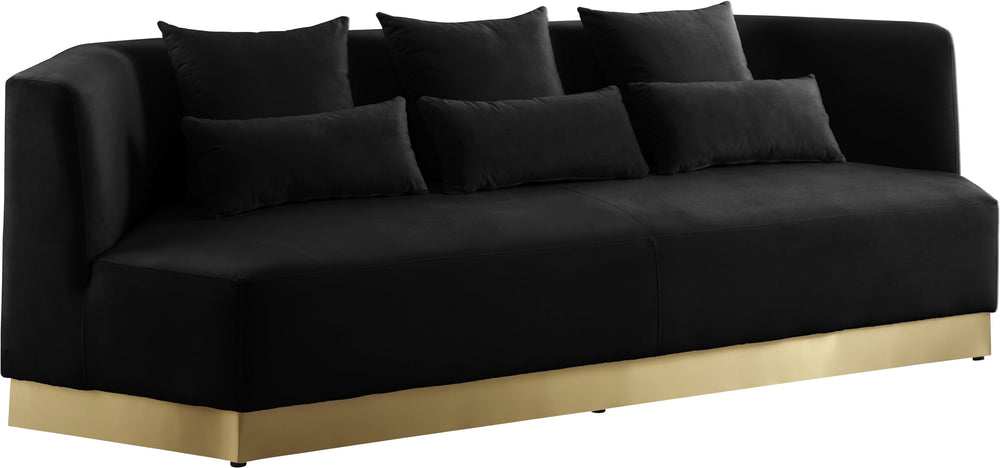 Dianna Sofa In Black Velvet