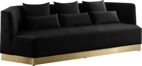 Dianna Sofa In Black Velvet