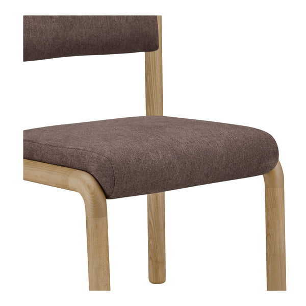 Moe's April Dining Chair Set in Deep Brown