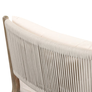 Rosen Outdoor Chaise In Natural Eucalyptus