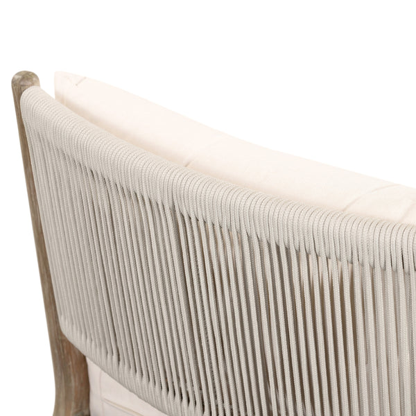 Rosen Outdoor Chaise In Natural Eucalyptus