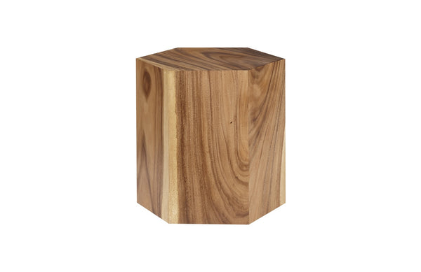 Honeycomb Side Table, Chamcha Wood, Medium