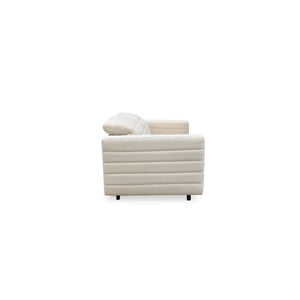 Moe's Juno Power Recliner Sofa in Off White Chenille