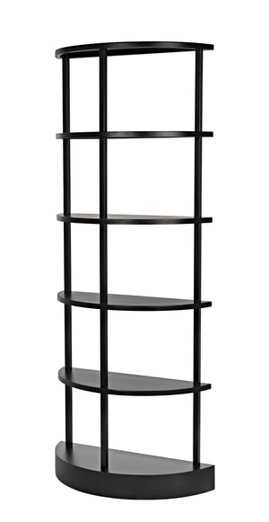 Spago Bookcase, Black Metal
