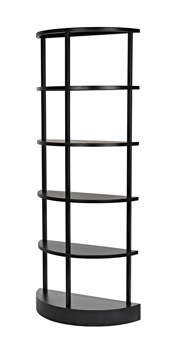 Spago Bookcase, Black Metal
