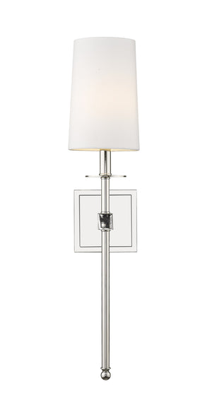 Camila 1 Light Wall Sconce in Polished Nickel Finish