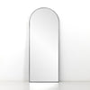 Georgina Floor Mirror In Iron Matte Black
