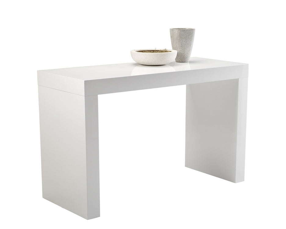 FARO C-SHAPE COUNTER TABLE - WHITE