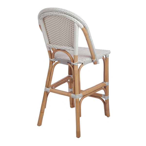 Avignon Paris Bistro Counter Stool In White/ Gray
