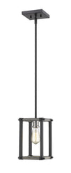 Kirkland 1 Light Mini Pendant in Ashen Barnboard Finish