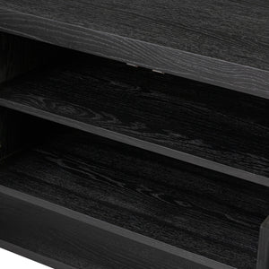 Roark Media Console - Ebony Oak Veneer
