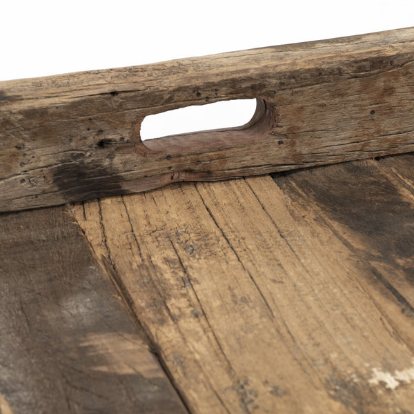 Carson (Large) 30L x 30W Brown Reclaimed Wood Tray