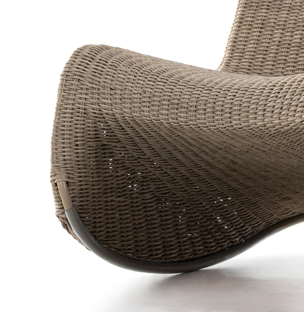 Portia Outdoor Rocking Chair In White