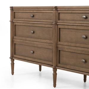 Toulouse 6 Drawer Dresser In Toasted Oak