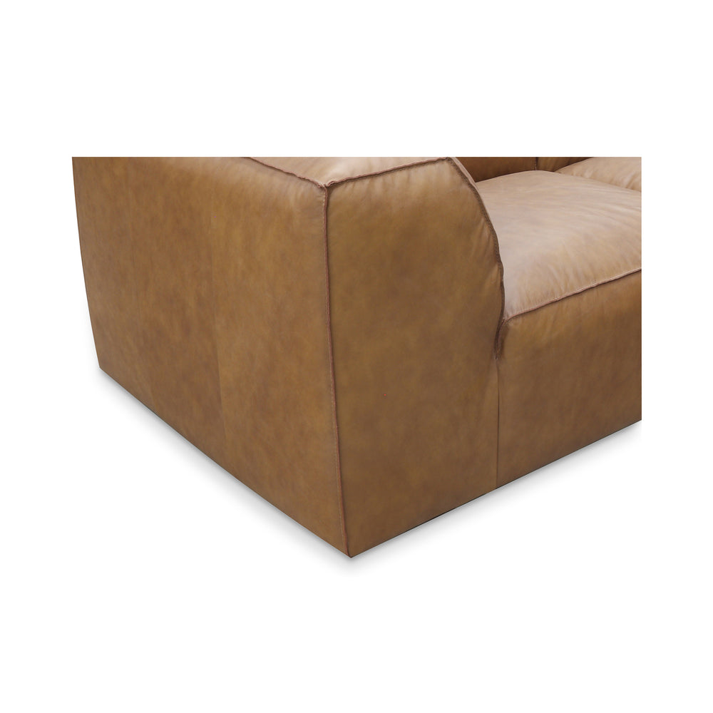 Moe's Form L-Shaped Modular Sectional in Sonoran Tan Leather