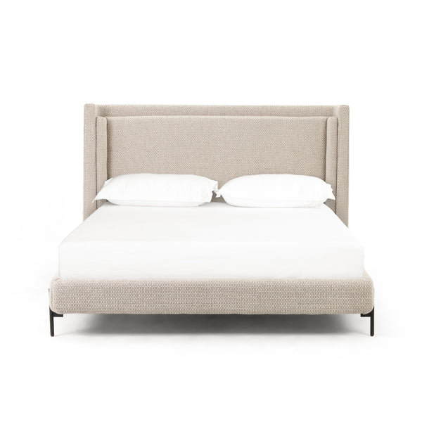 Dobson Bed In Perin Oatmeal In King