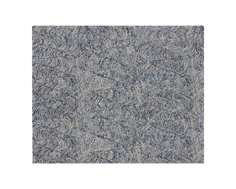 Corfu Hand-tufted Rug - Blue / Charcoal - 8' X 10'