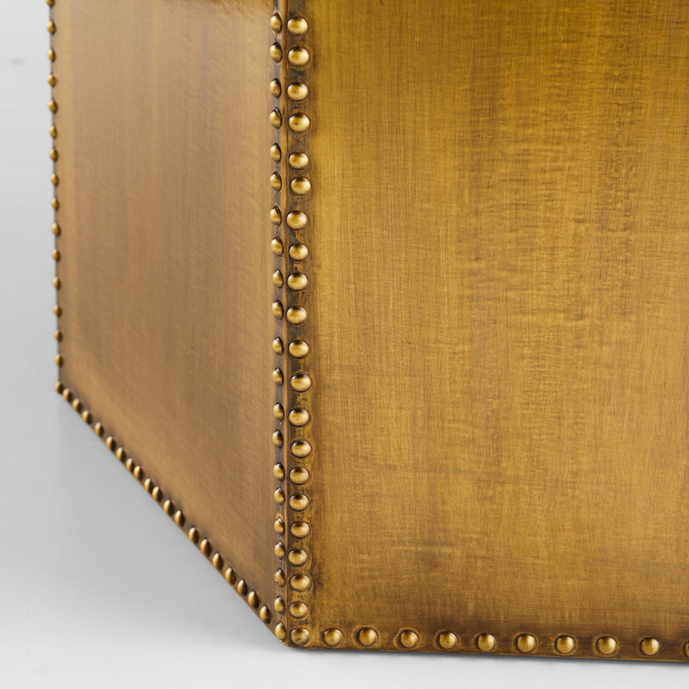 Korio Accent Table| Brass