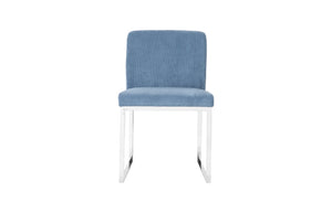 Frozen Dining Chair, Corduroy Blue