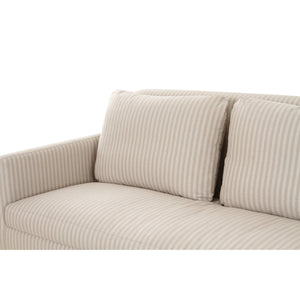 Pellicano Sofa Beige Stripe by Gillian Segal