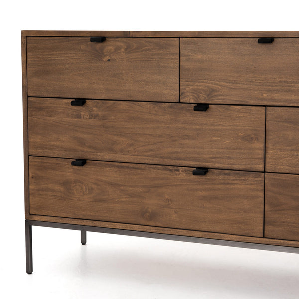 Trey 7 Drawer Dresser In Auburn Poplar